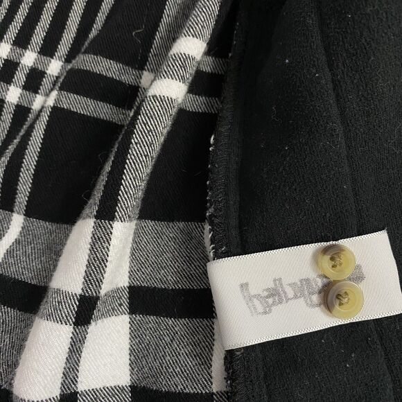 Upcycled Flannel Shirt Womens XL Rolling Stone Grunge Shacket Rock Concert Art - Picture 12 of 16